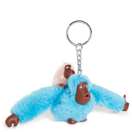 Accessoires Kipling Mom And Baby Classiche Monkey Keychain Bleu | FR 1273NW